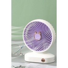 Empressco Fan Soğutucu Mini Vantilatör Klima Güçlü Serinletici Taşınabilir Şarjlı Masa Üstü Sessiz 2 Kademeli