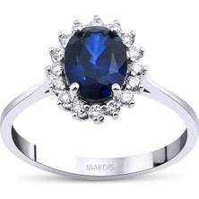 Makdis Pırlanta 2.20 Karat Safir Pırlanta Yüzük