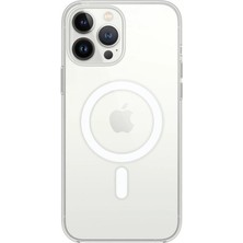 Vintessy Apple Iphone 13 Pro Max Kılıf Magneticsafe Şeffaf Silikon - Şeffaf