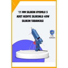 Esplendor 40W Sıcak Silikon Tabancası 5 Silikonlu Hızlı Yapıştırma Mum Tabancası
