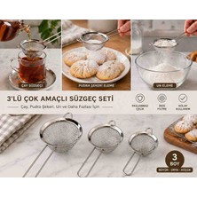 Şirin Aksesuar Home 3lü Çok Amaçlı Süzgeç Seti