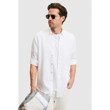 U.s. Polo Assn. Erkek Beyaz Gömlek Desenli 50319065-VR013