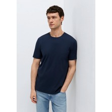 Mavi Lacivert Basic Tişört 0613437-70490