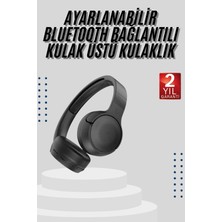 Kablosuz Bluetooth Kulaklık Kulak Üstü Ayarlanabilir Uzun Ömürlü - Lisinya