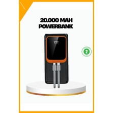 Esplendor 20000 Mah Hızlı Şarj Powerbank 22.5W Çoklu Kablo Çıkışlı Kompakt