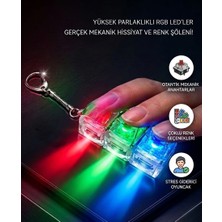 Depomiks Oyuncak Işıklı Klavye Stres Giderici Ses Çıkaran Işıklı Tuş Takımı Anahtarlık Oyun