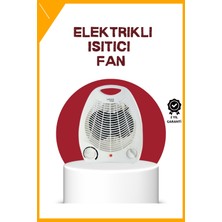 Esplendor 2000W Fanlı Elektrikli Isıtıcı Taşınabilir 3 Isı Modlu Termostatlı