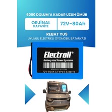 Electroll Rebat Yu9 Batarya (Standart Kapasite) Lifepo4 72V 80AH Elektrikli Otomobil Bataryası