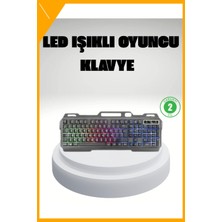 Esplendor Türkçe Q Oyuncu Klavye Mouse Seti Rgb Aydınlatmalı Ayarlanabilir Dpı