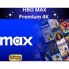 HBO MAX Premium (4 Cihaz) - 12 Aylık Abonelik Hesabı (Kişiye Özel)