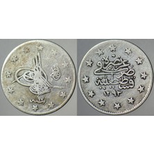 Banknoting Iı. Abdülhamid Gümüş 2 Kuruş 1293/17 Kostantiniyye Darbı.