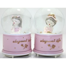 Hediye Bahçesi Kar Küresi Işıklı Müzikli 13 cm No 2
