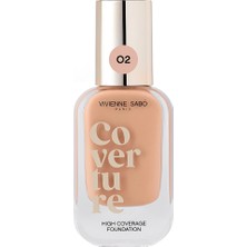 Vivienne Sabo Coverture High Coverage Fondöten 02 Beige - Full Coverage & Natural Matte Finish