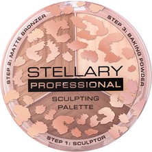 Stellary Face Sculptor 02 - 3in1 Palette Contour, Bronzer & Powder