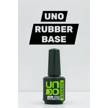 UNO Rubber Base Coat 15ml Protez Tırnak Jeli Baz Kat Rubber Base Gel