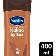 Vaseline Kakao Işıltısı 400 ml Vücut Losyonu Hızla Emilim Sağlayan Kuru Ciltler İçin Özel Formül