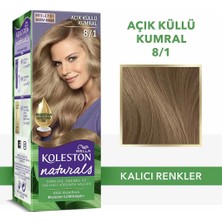 Wella Koleston Naturals 8/1 Açık Küllü Kumral Saç Boyası Kalıcı Besleyici Krem