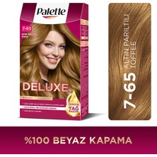 3 Adet Palette Deluxe Saç Boyası 7-65 Altın Parıltılı Toffee