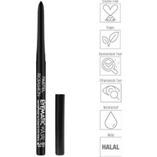 3 Adet Pastel Profashion Eyematic Kajal Waterproof Göz Kalemi