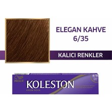 3 Adet Wella Koleston Single Tüp Boya 6/35 Elegan Kahve