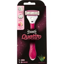 3 Adet Wilkinson Sword Quattro 4 Bıçaklı Kadın Sistem Tıraş Bıçağı