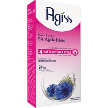 4 Adet Agiss Sir Ağda Bantları Bacak & Vücut Bölgesi 24'lü (Normal Ciltler Için)