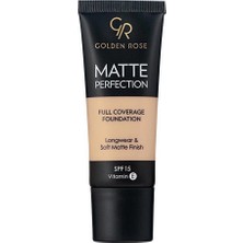 3 Adet Golden Rose Matte Perfection Foundation No: Natural 4