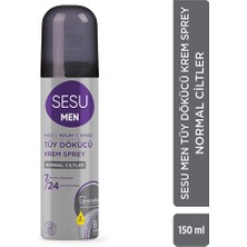 4 Adet Sesu For Men Tüy Dökücü Krem Sprey 150 ml