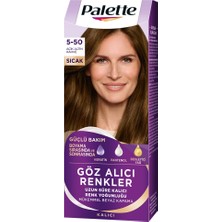3 Adet Palette Göz Alıcı Renkler Saç Boyası 5-50 Açık Altın Kahve