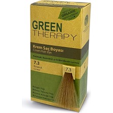 3 Adet Green Therapy Krem Saç Boyası 7.3 Karamel