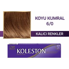 Wella Koleston Koyu Kumral 6/0 Krem Boya 50 ml Uzun Süreli Kalıcı Etki ile Beyazları Kapatır