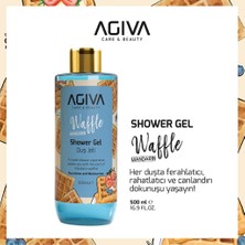 3 Adet Agiva Care & Beauty Duş Jeli Mandarin Waffle 500 ml