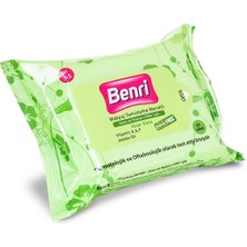 3 Adet Benri Makyaj Temizleme Mendili Kuru ve Hassas Ciltler Için 25'li