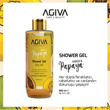 3 Adet Agiva Care & Beauty Duş Jeli Mango Papaya 500 ml