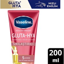 3 Adet Vaseline Gluta-Hya Serum Etkili Vücut Losyonu Sıkılaştırıcı 200 ml