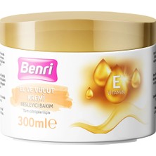 3 Adet Benri Besleyici Bakım El ve Vücut Kremi 300 ml