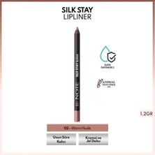 2 Adet Note Silk Stay Lipliner Suya Dayanıklı Ipeksi Dudak Kalemi 02 Warm Nude