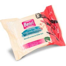 2 Adet Benri Makyaj Temizleme Mendili Normal ve Karma Ciltler Için 25'li