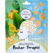 2 Adet Bee Beauty Wonder Food Muz Buhar Terapisi Boya ve Isıya Karşı Korumalı Bone Maske