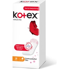 2 Adet Kotex Günlük Ped Ince 18 Li Çanta Paketleri Deo