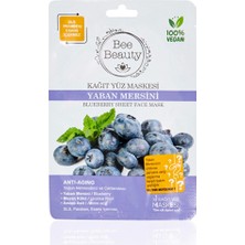 5 Adet Bee Beauty Superfood Yaban Mersini Kağıt Maske