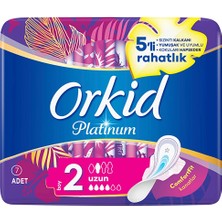 2 Adet Orkid Platinum Kanatlı Uzun (Boy 2) 7 Adet Hijyenik Ped