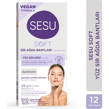 Sesu Soft Yüz Ağda Bandı 12'li