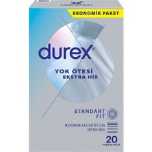 Durex Yok Ötesi Ekstra His 20'li Prezervatif Maksimum Hassasiyet İçin Ekstra İnce