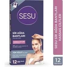 5 Adet Sesu Hassas Ciltlere Özel Ağda Bandı 12'li