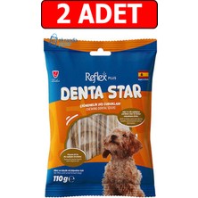 Reflex Plus Denta Star Çiğnemelik Diş Çubukları 2 Adet 110 gr Diş Sağlığı Destekleyici Küçük Irk Köpek Ödül Maması