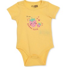Hellobaby Kız Bebek Body Çıtçıtlı Çıtçıtlı Yaka Short Sleeve