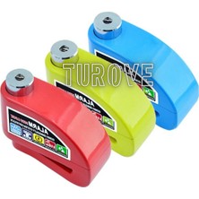 HiboTekno 110DB Alarmlı Yüksek Sesli Motor Disk Kilidi Motorsiklet Disk Kilidi Anahtarlı
