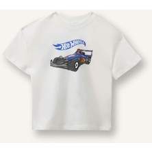 DeFacto %100 Pamuk Hot Wheels Regular Fit Kısa Kollu Tişört Erkek Bebek H4766A526SM