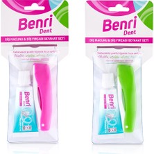 5 Adet Benri Dent Diş Macunu & Diş Fırçası Seyahat Seti (Asortili)